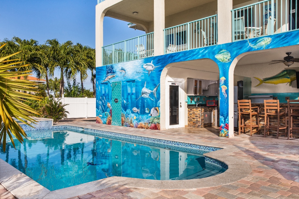 Marathon Florida Rentals, Sleeps 14, Sombrero Beach Rentals, Marathon Florida Vacation Rentals, Private Swimming Pool, Dock, Spa  -- Kenneth P